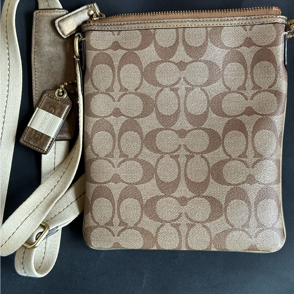 Coach Heritage Crossbody with Tattersall lining - Picture 3 of 16
